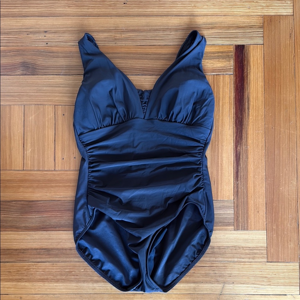 Elegant dark Brown One-Piece Swimsuit
